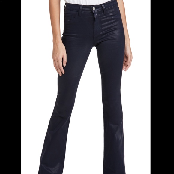 L'agence Bell Llare Deep Cove Coated Denim